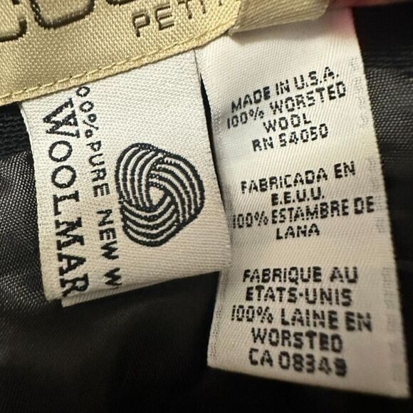 Vintage Jones New York Country Wool Slacks Women's 10P Black Lined Business - Picture 7 of 7